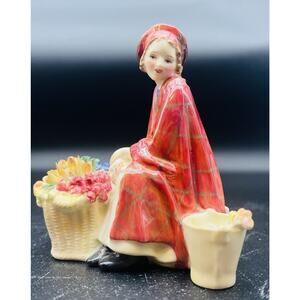 Royal Doulton Bonnie Lassie HN 1626 Porcelain Lady Figurine